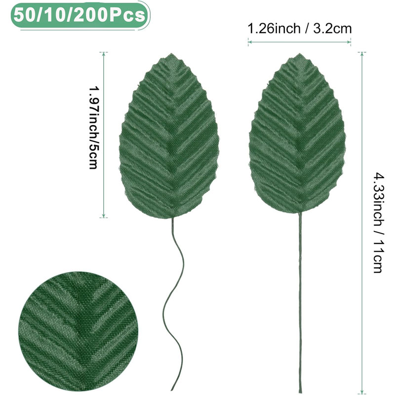 50/100/200 pçs folhas de rosa  - Florist Supply Bulk avaliação e preço