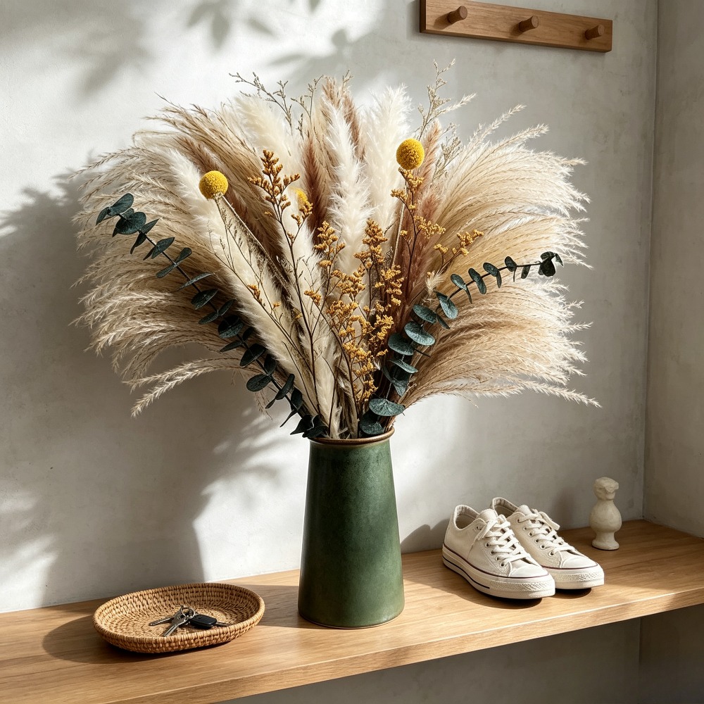 Buquê de Flores Secas, Arranjo - Dried Flower Bunch avaliação e preço