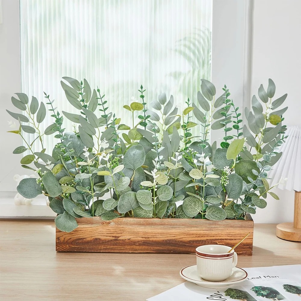 20 pçs folhas de eucalipto has - Florist Supply Bulk avaliação e preço