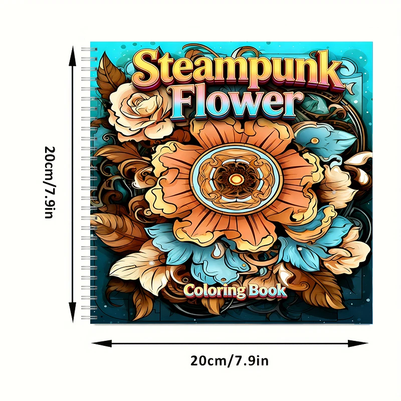 Livro de Colorir Flores Steamp - Flower Supply avaliação e preço