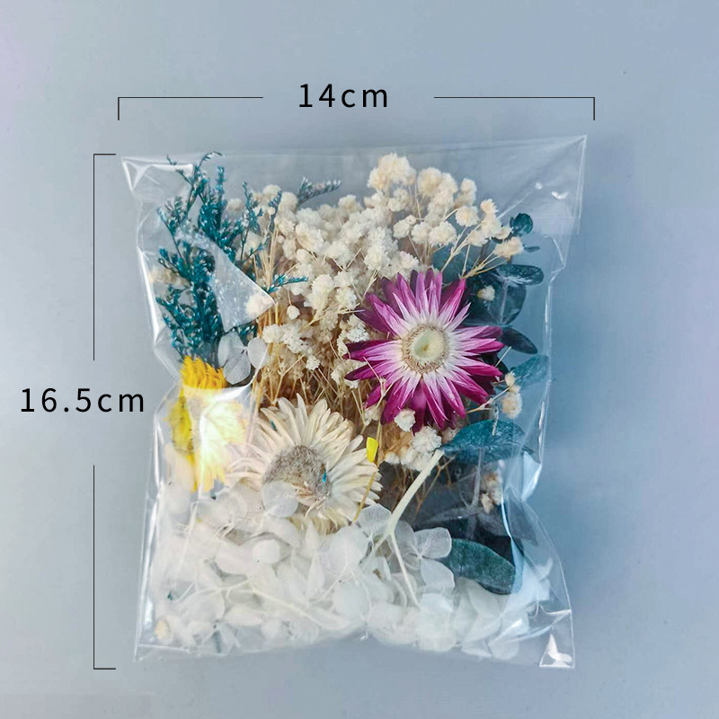 1 pacote vários flores secas c - Dried Flower Bunch avaliação e preço
