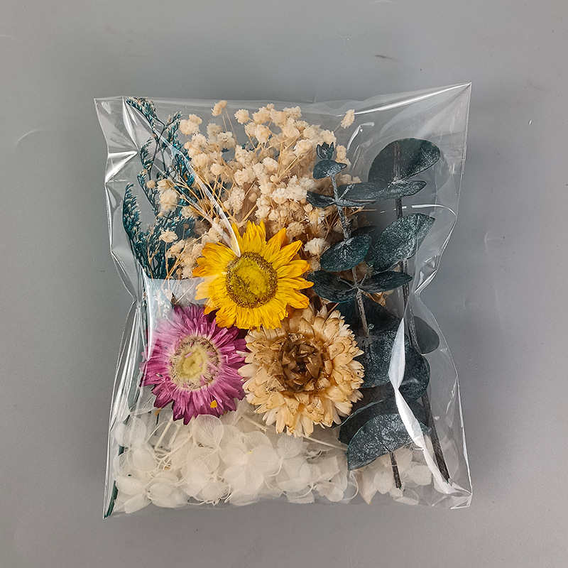 1 pacote vários flores secas c - Dried Flower Bunch avaliação e preço